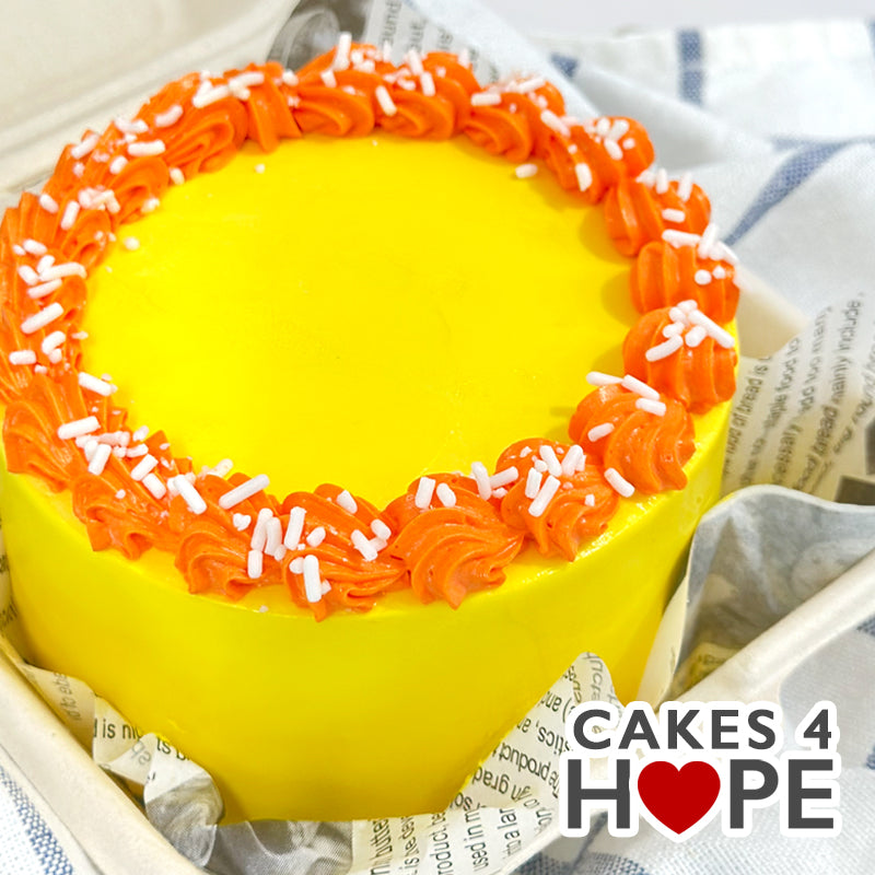 4" Vanilla Passionfruit Cake
