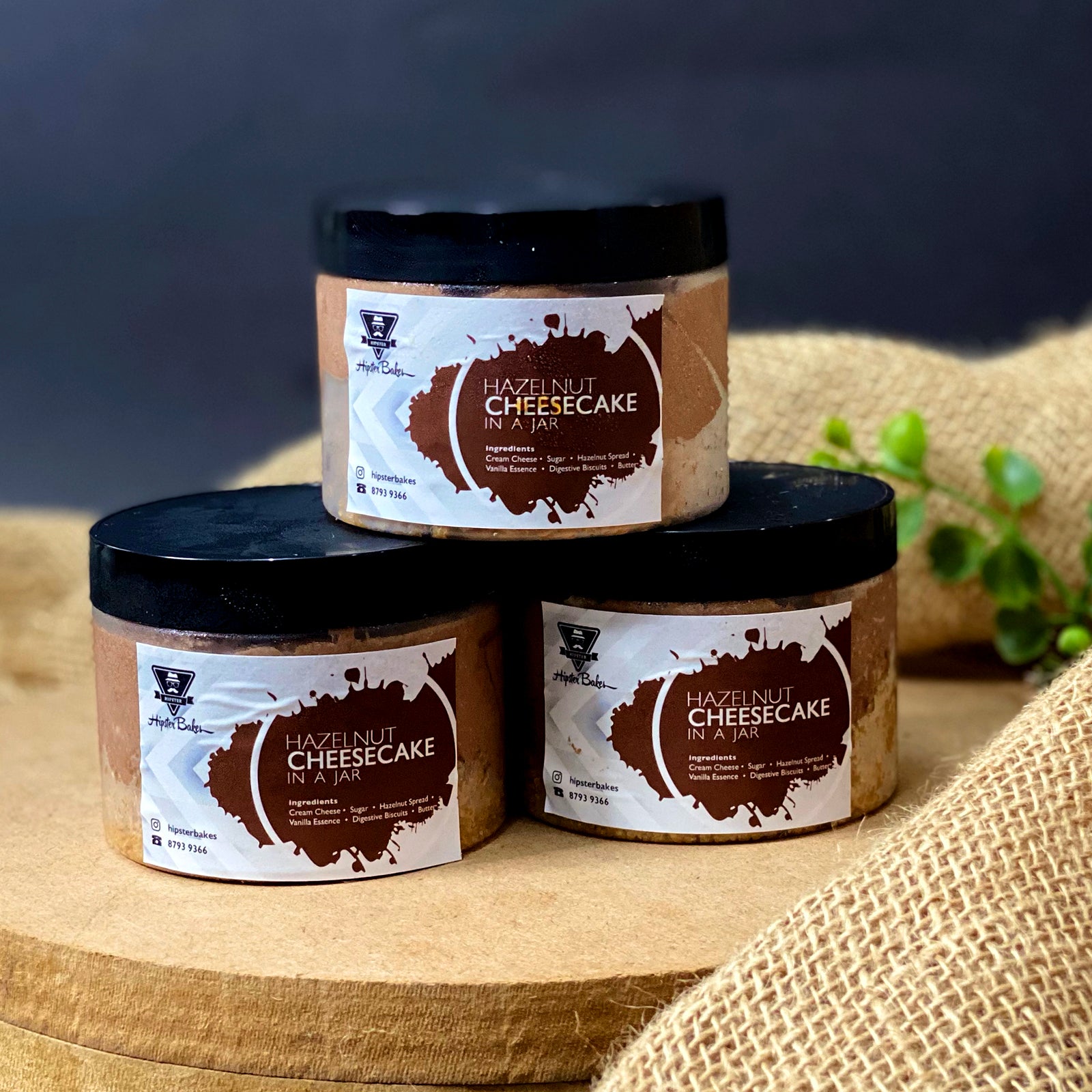 Hazelnut Cheesecake in a Jar