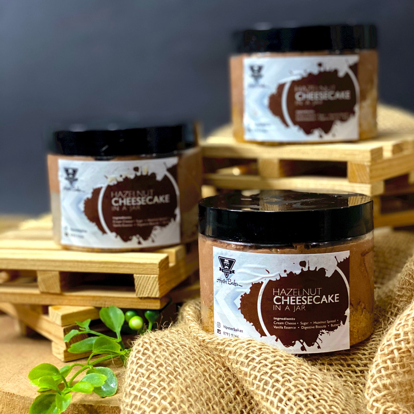 Hazelnut Cheesecake in a Jar