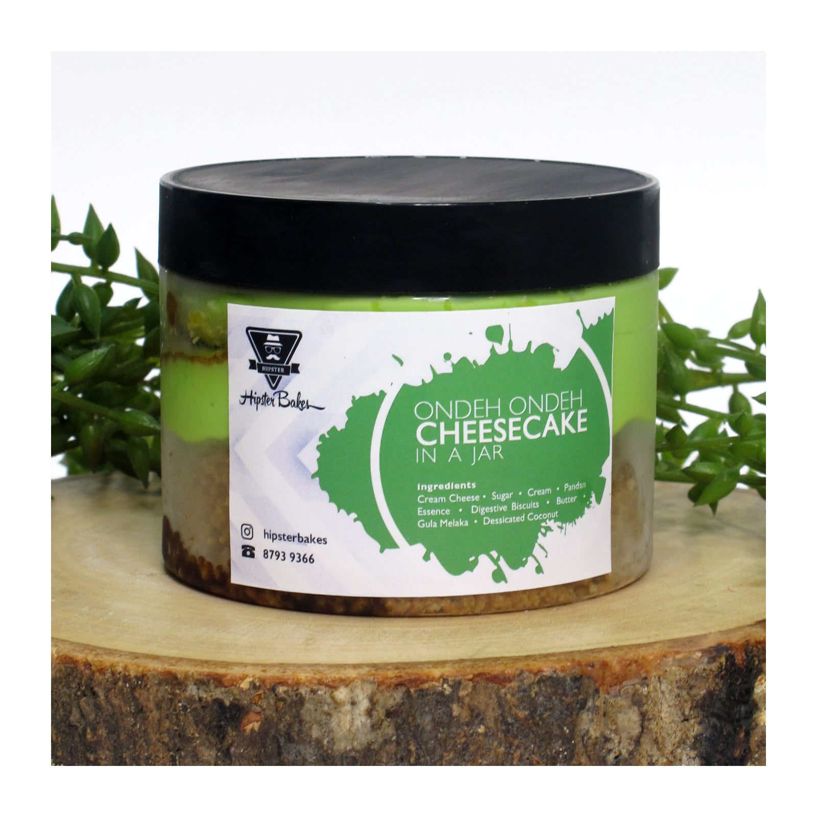Ondeh Ondeh Cheesecake in a Jar