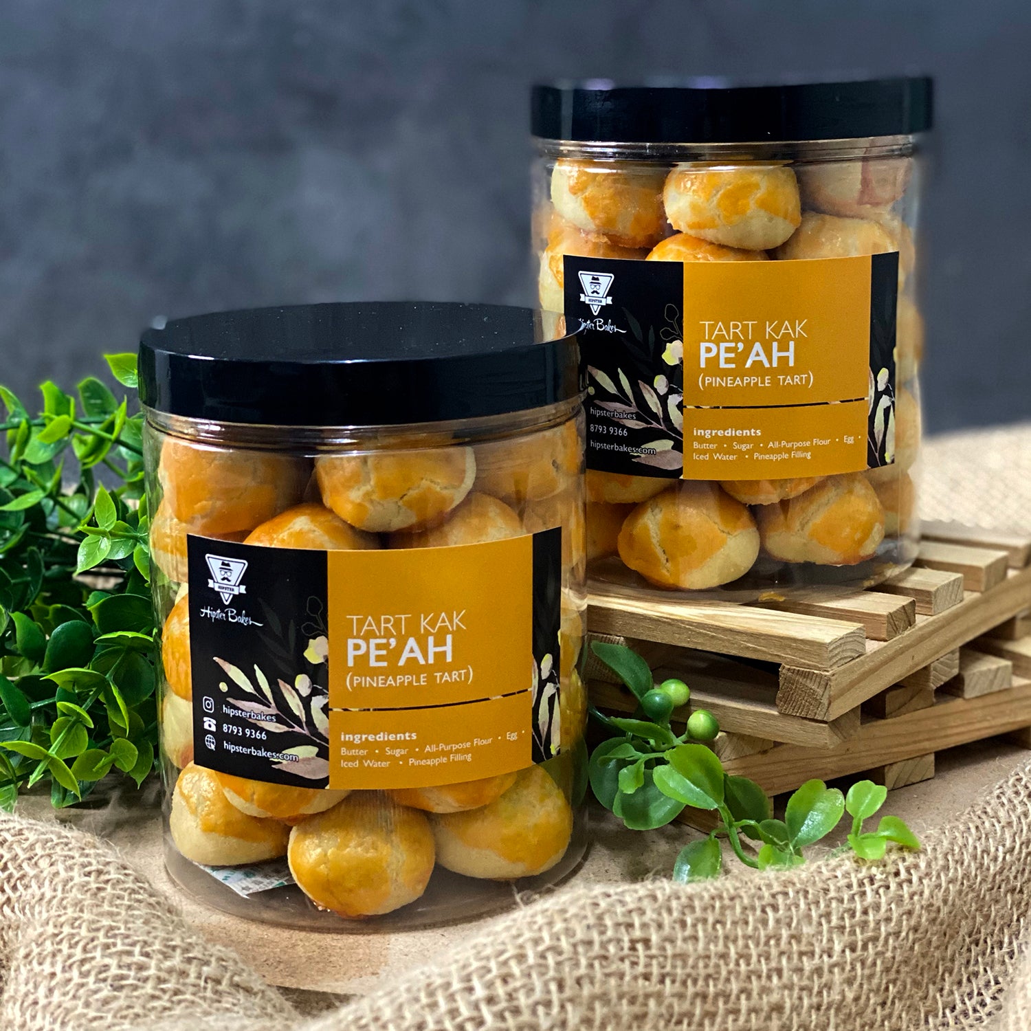 Tart Kak Pe'ah aka Pineapple Tart 35pcs