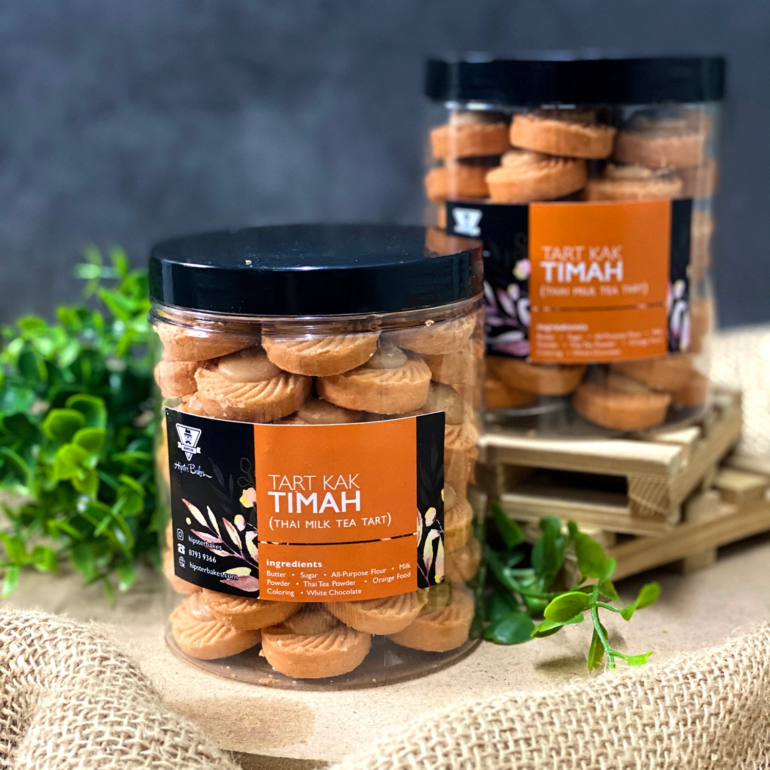 Tart Kak Timah aka Thai Milk Tea Tart 50pcs